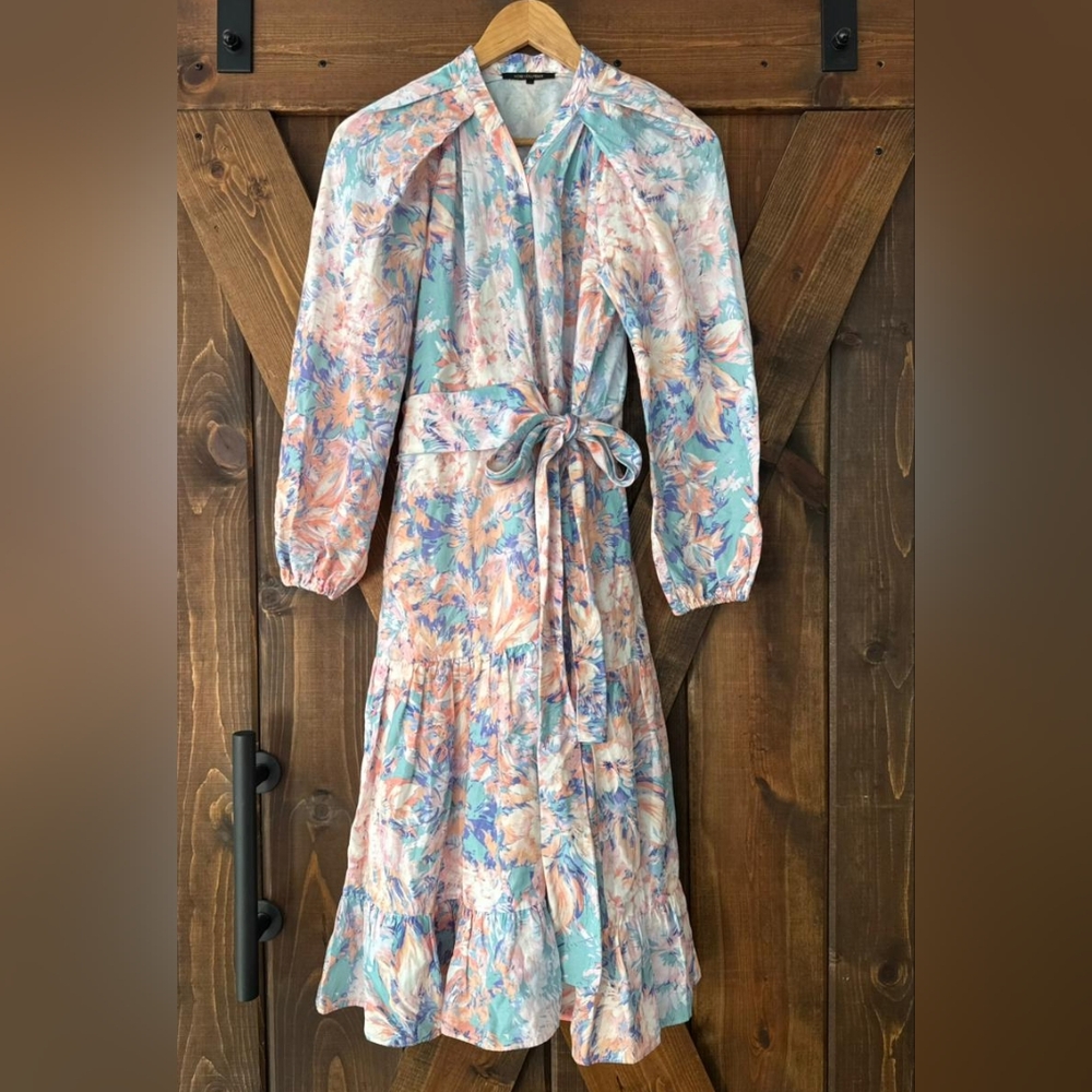 Kobi Halperin Jemma Print Horizon Multi Dress Size XS Like New
